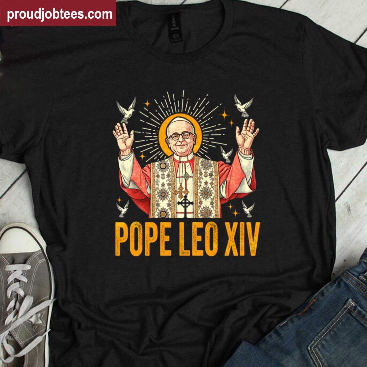 Pope Leo Xiv God Bless Pope Leo Xiv 1 Shirt