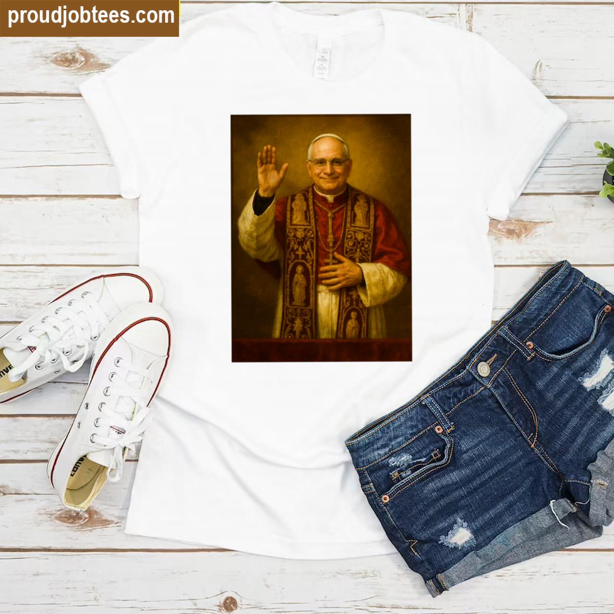 Pope Leo Xiv Retro Art Shirt