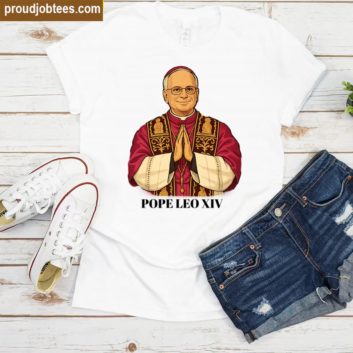Pope Stylized Pope Leo Xiv Shirt