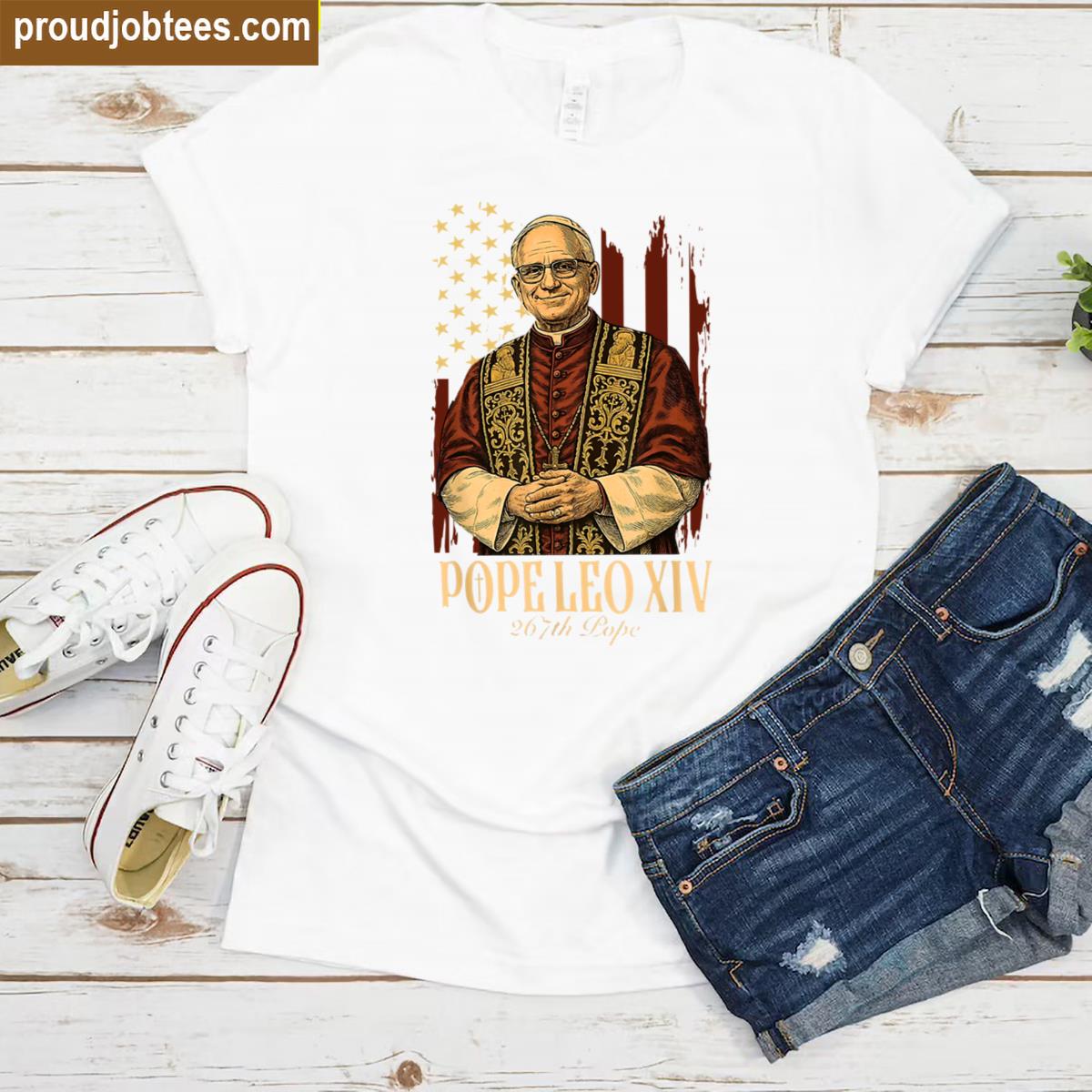 Robert Francis Prevost New Pope Leo Xiv Vatican Shirt