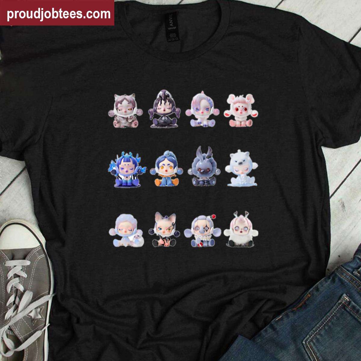 Skullpanda The Mare Of Animals Series Popmart Oversized Shirt