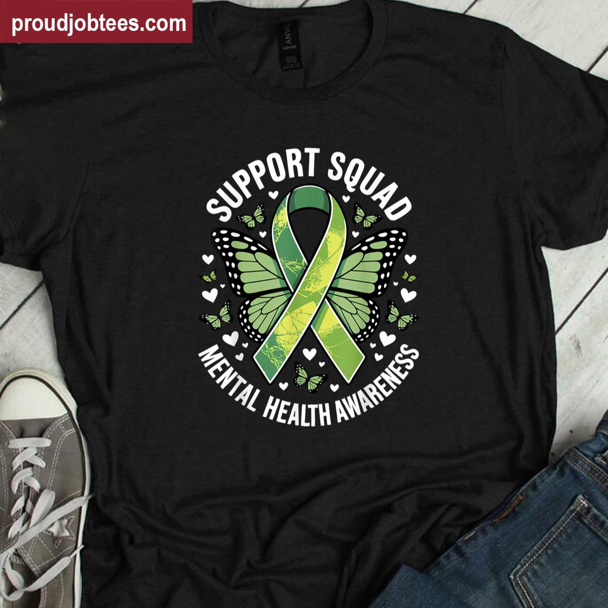 Support Squad Mental Health Awareness Men Women Kids Team Shirt