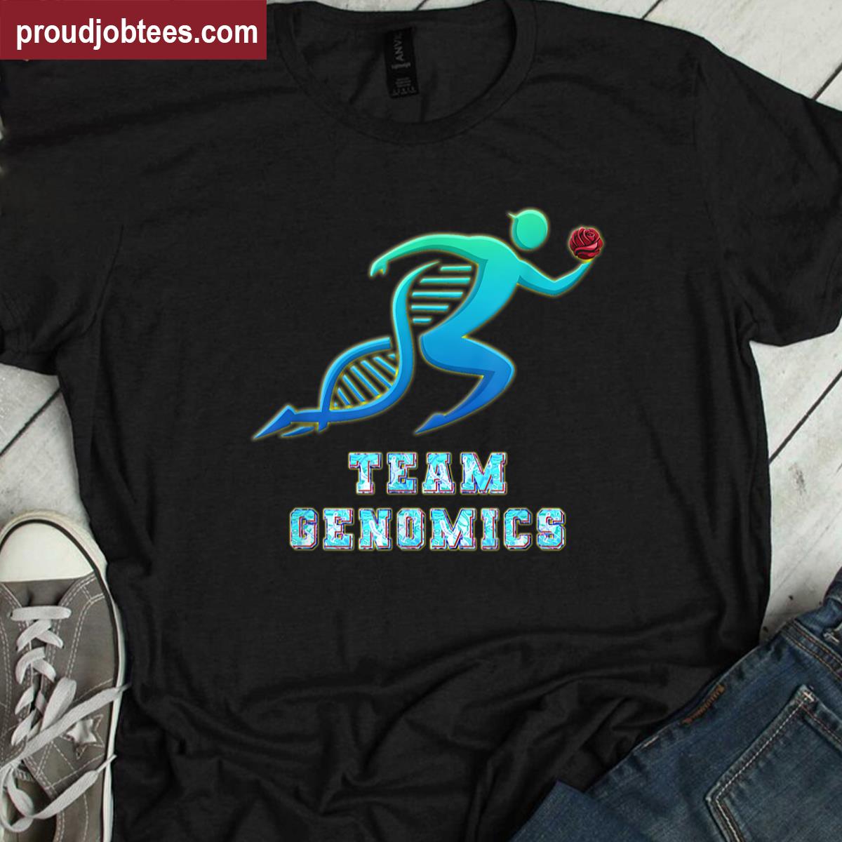 Team Genomics Chromosomes Rose Shirt