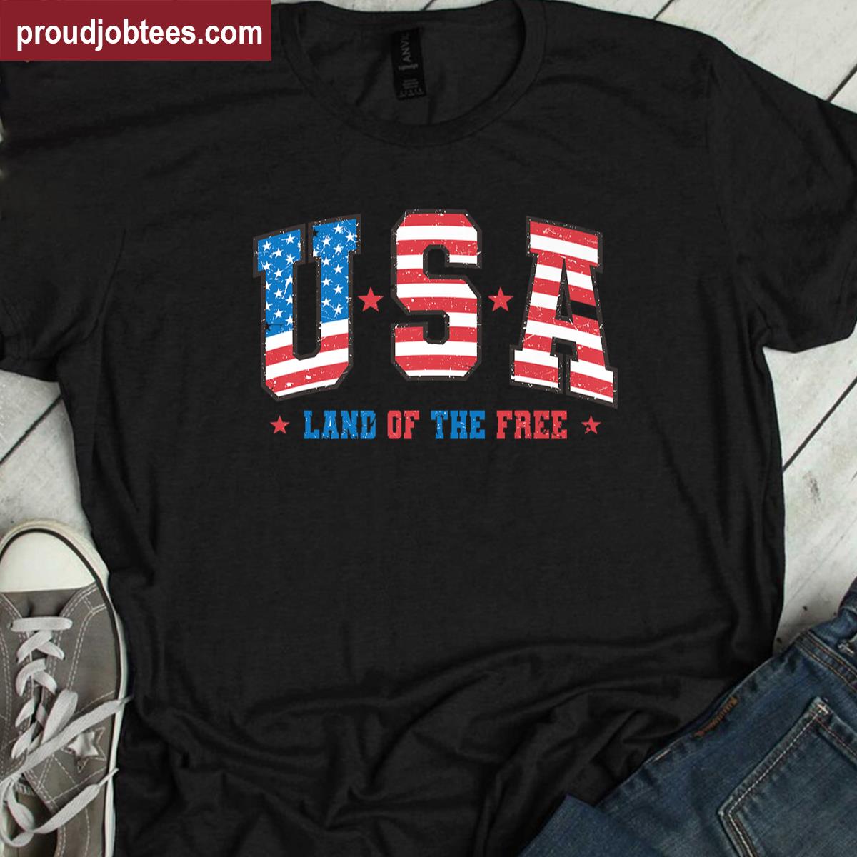 Usa Flag American Flag Us National Patriotic Usa 4th Of July Premium Shirt