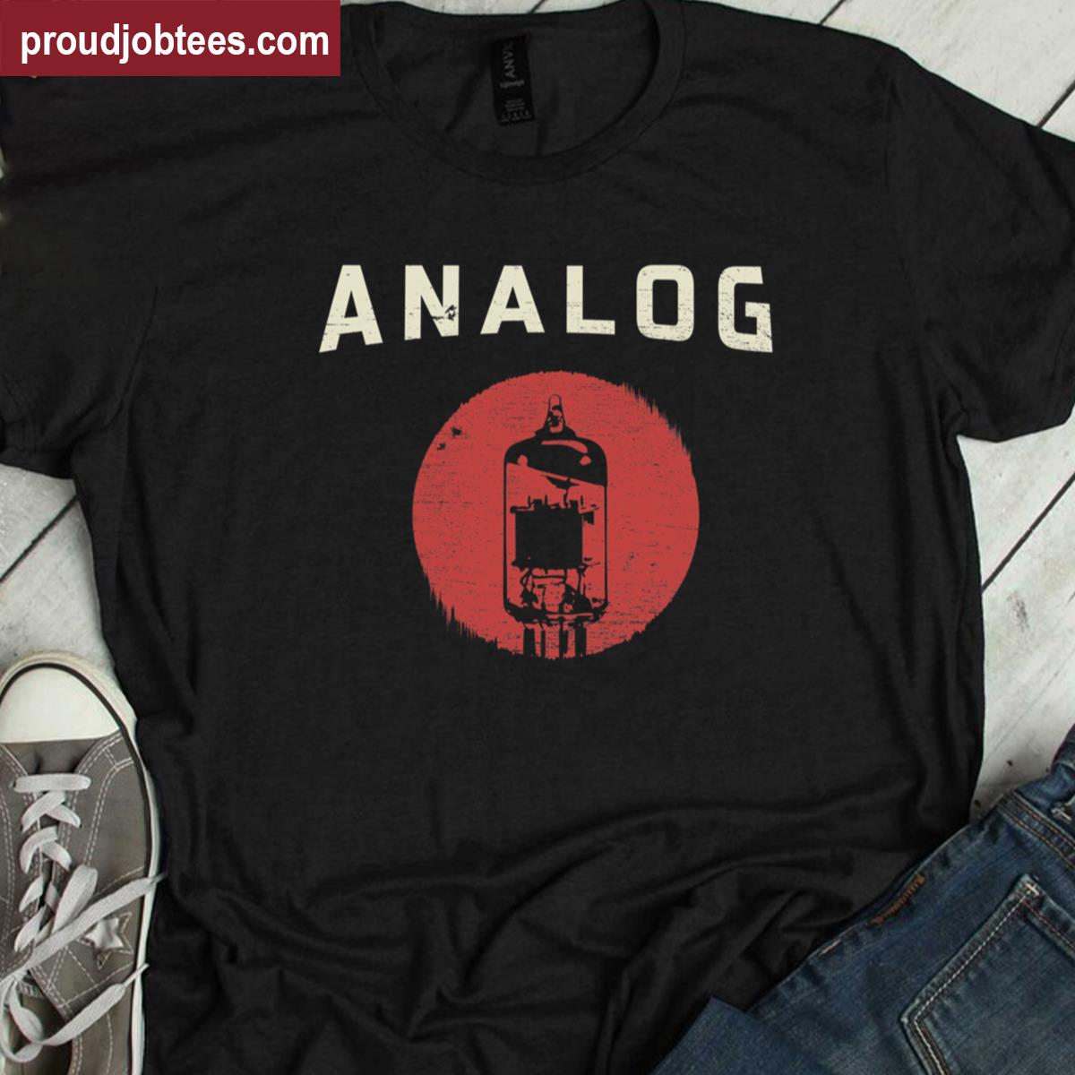 Vacuum Tube Analog Distressed Effect Shirt