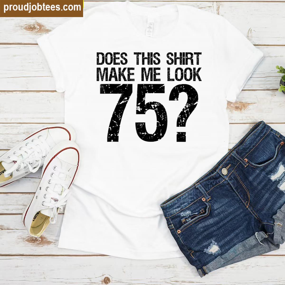 Vintage 75 Year Old Birthday 75th Birthday Gifts For Men Shirt
