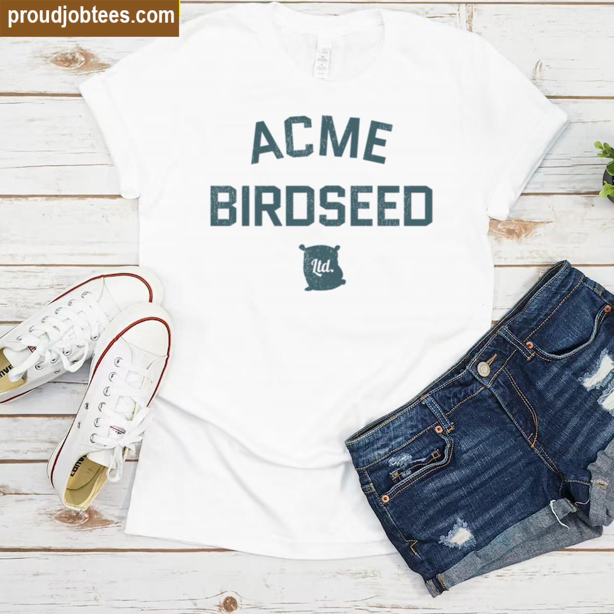 Acme Birdseed Ltd Dark Graphic Tee Shirt