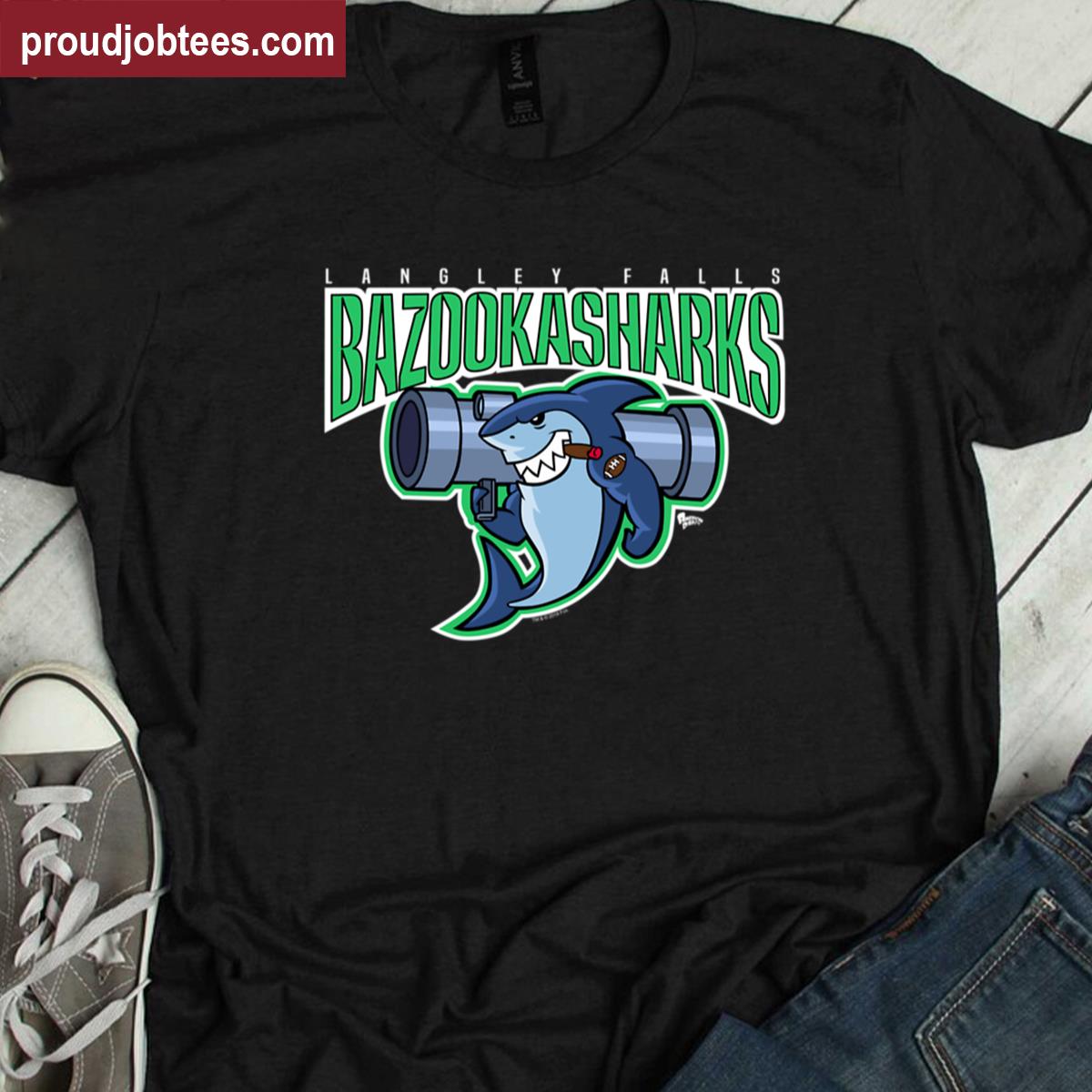 American Dad Sharks Logo Tee Shirt