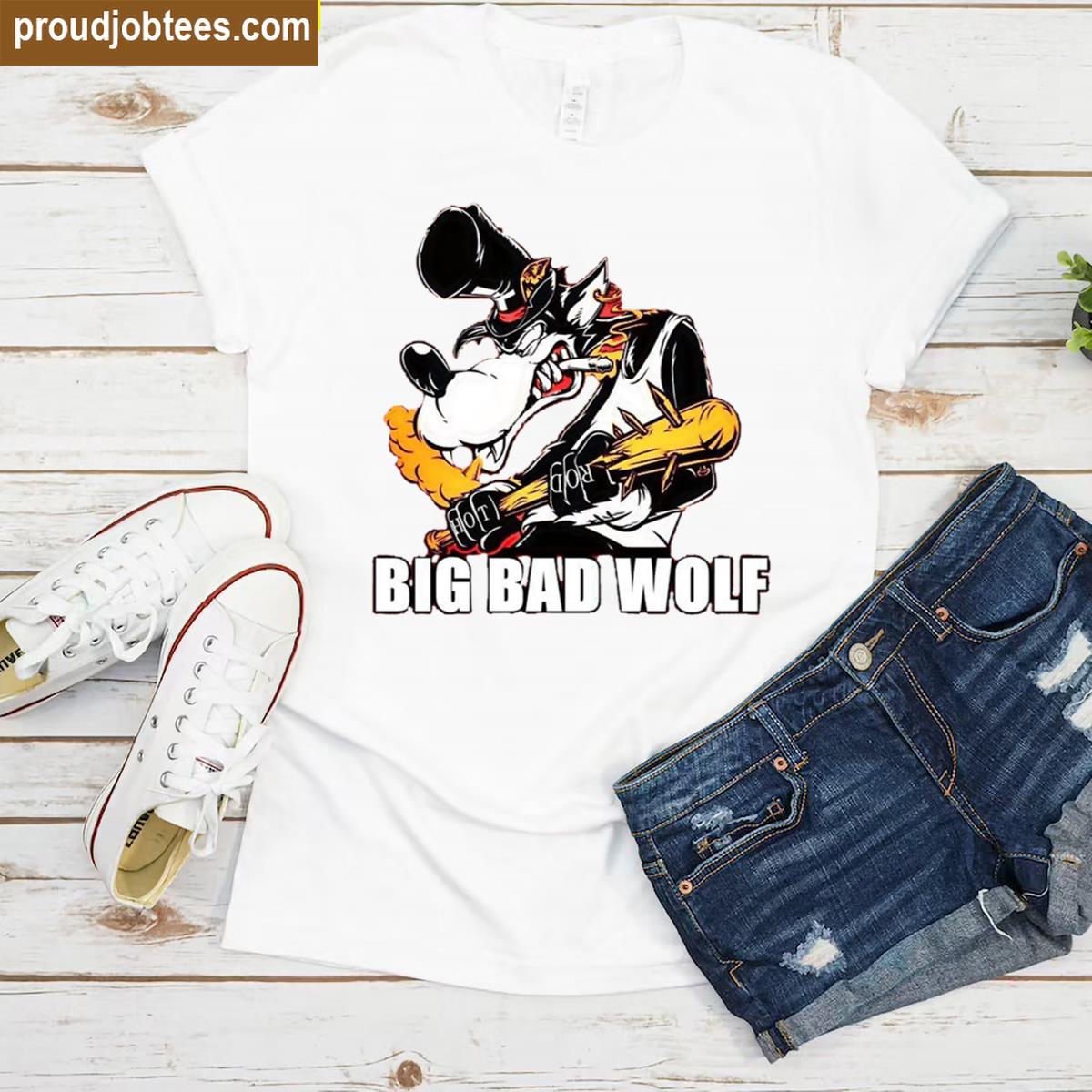 Big Bad Wolf Fun Design Tee Shirt
