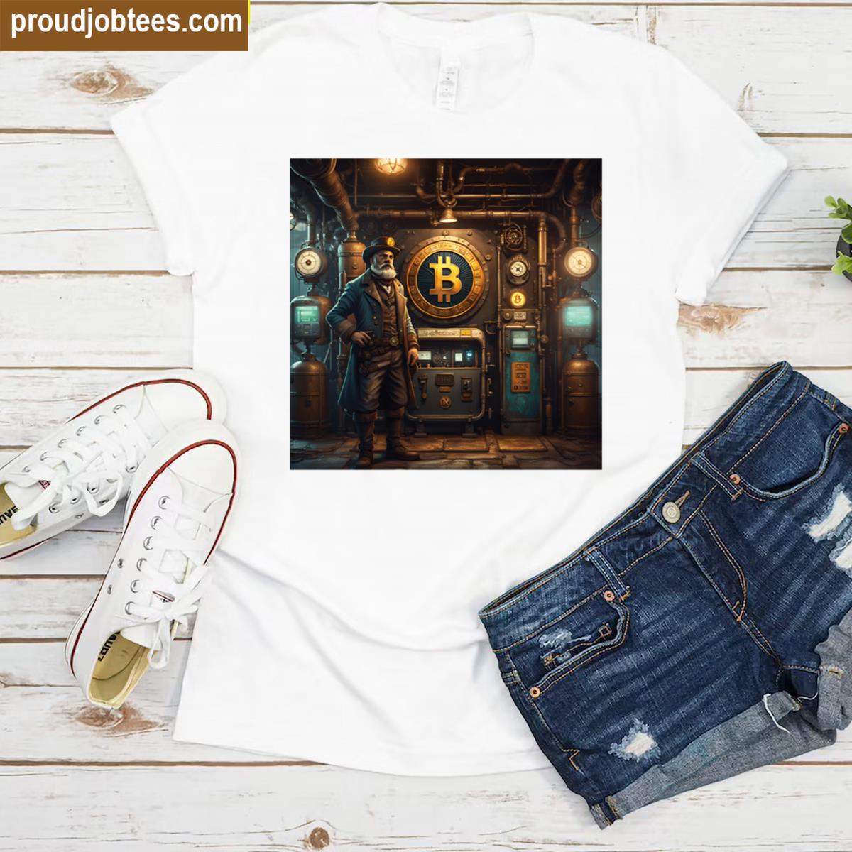 Bitcoin Graphic Tee Football Shirt