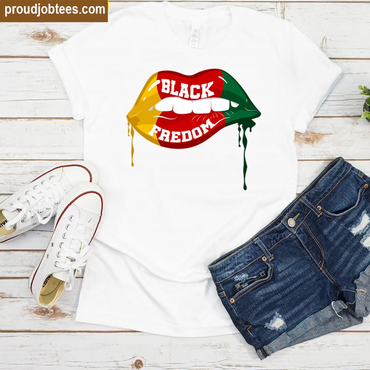 Black Freedom Graphic Tee Emancipation Shirt