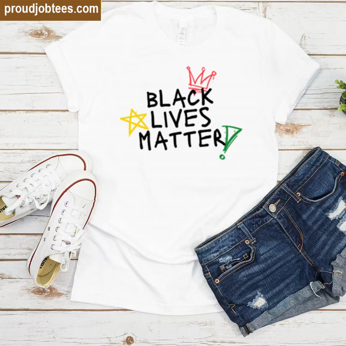Black Lives Matter Graphic Tee Shirt