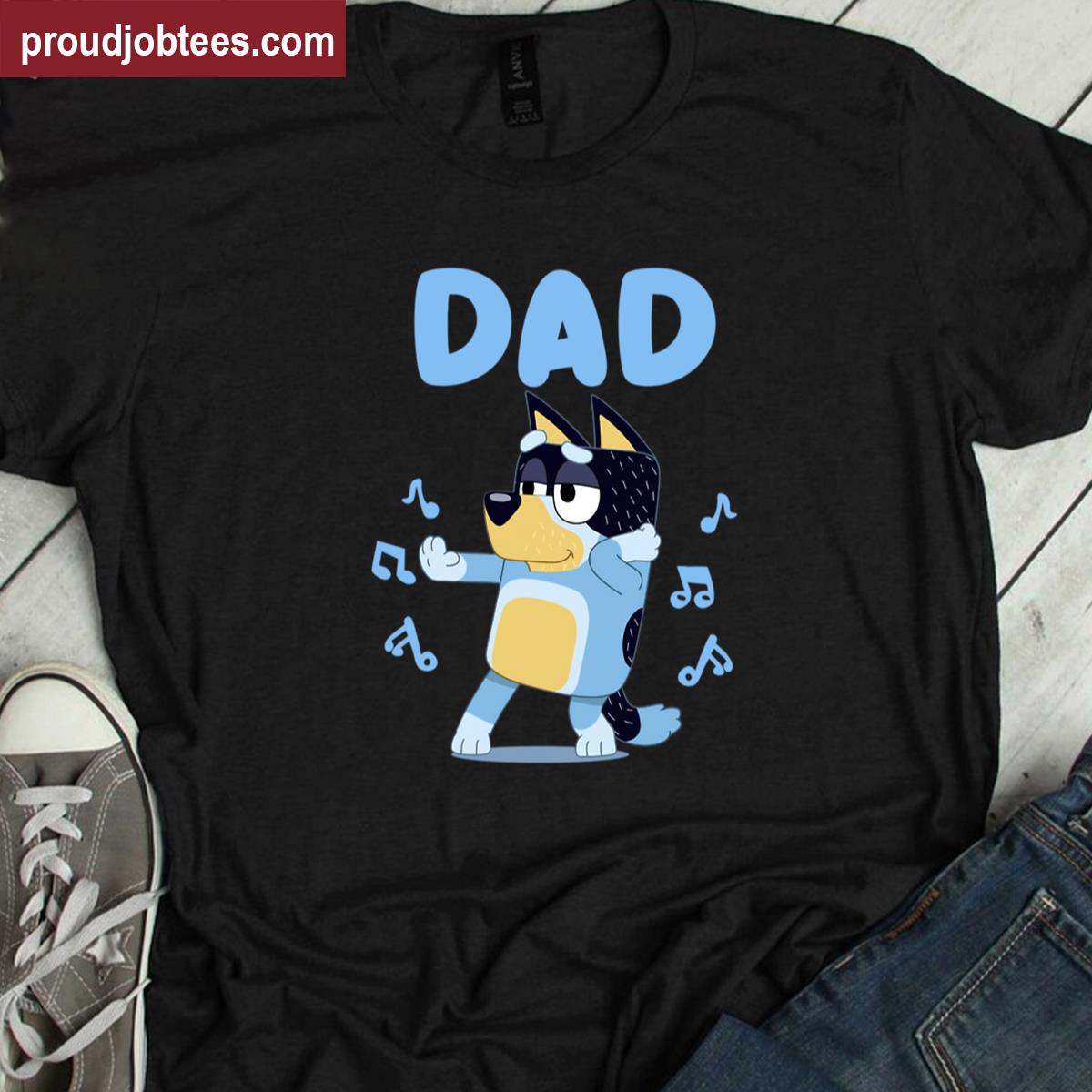 Bluey Dad Bandit Graphic Tee Shirt