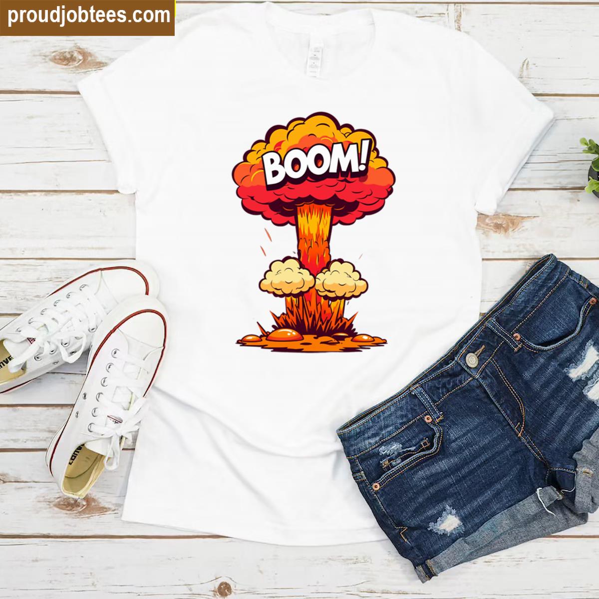 Boom Cartoon Comic Style Tee Shirt