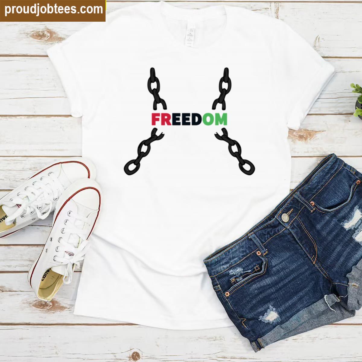 Broken Chains Graphic Tee Juneteenth Shirt