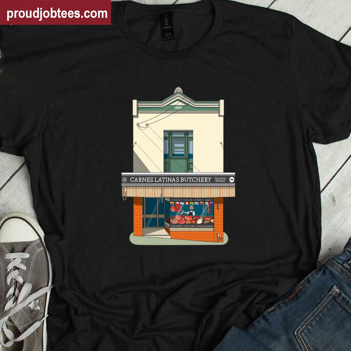 Carnes Latinas Butchery Tee Shirt