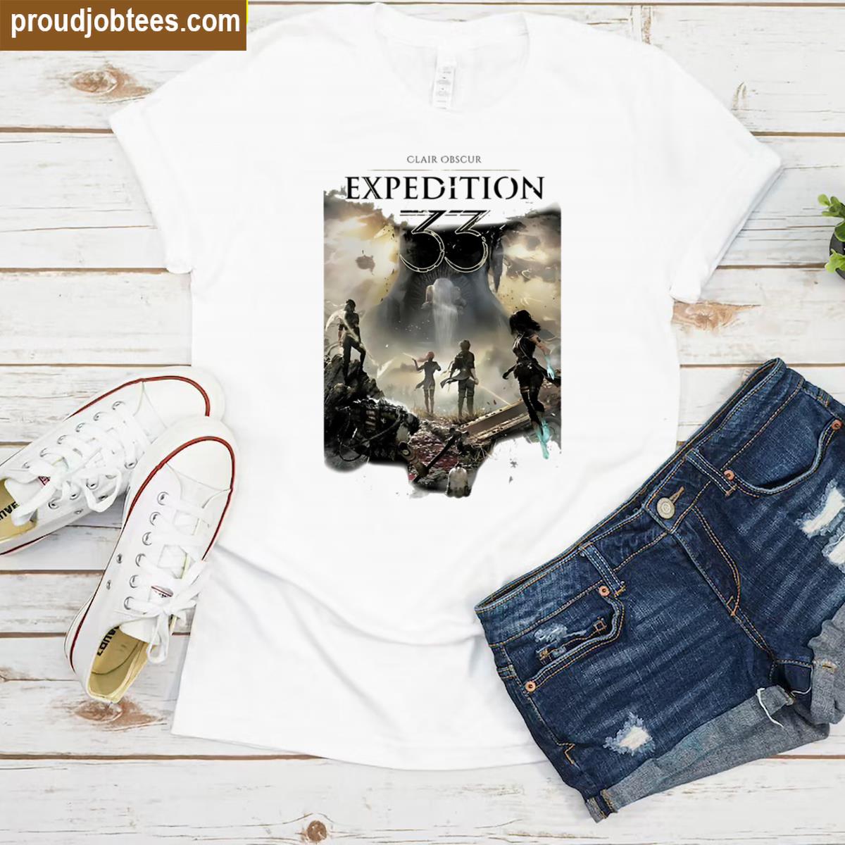 Clair Obscur Expedition Vintage Gamer Shirt