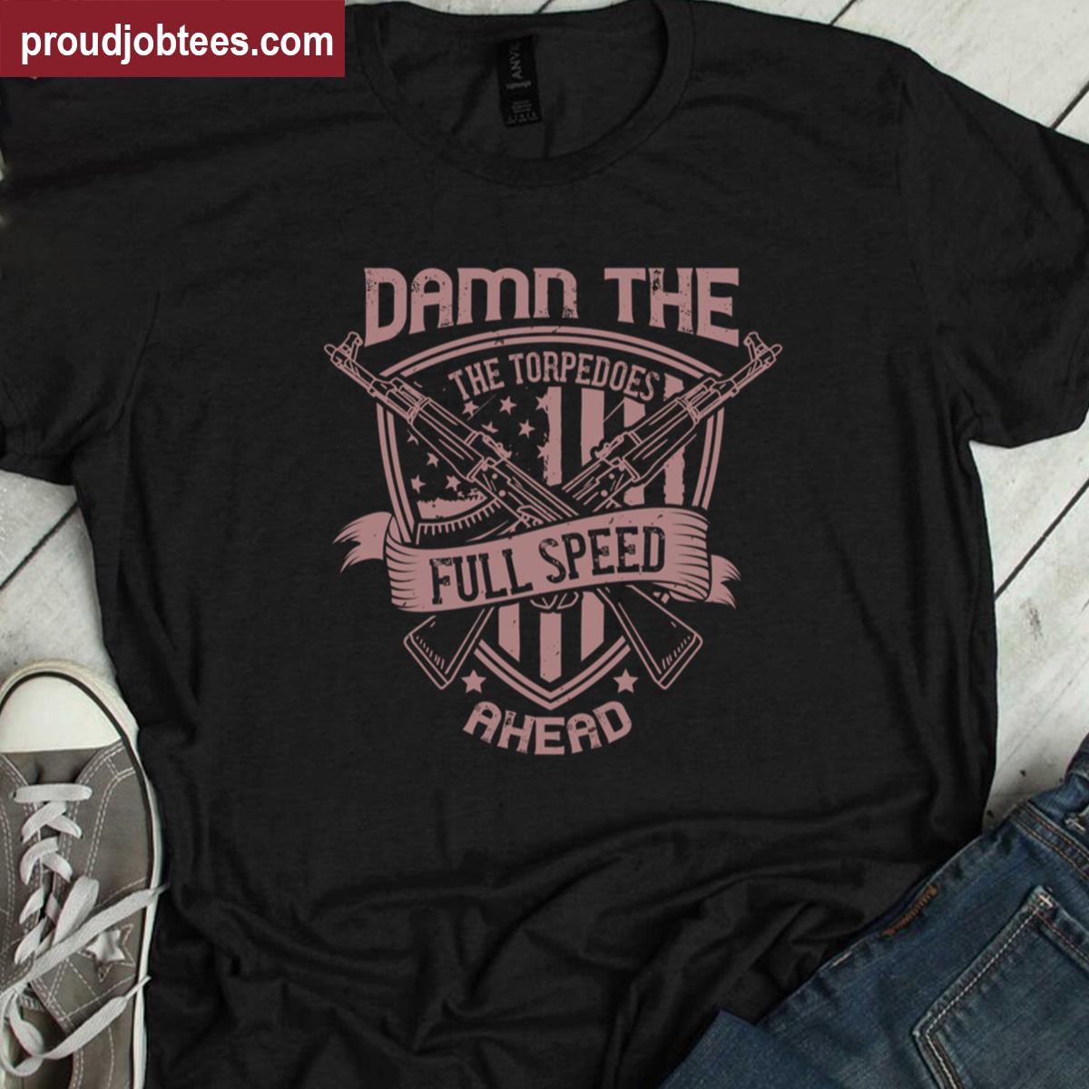 Damn The Torpedoes Bold Print Tee Shirt