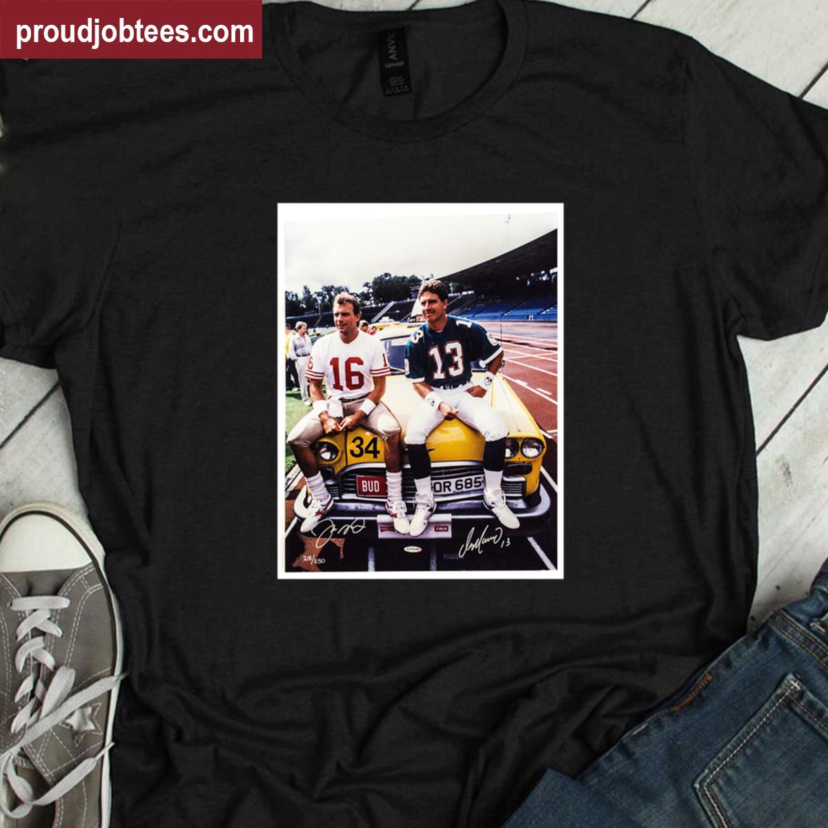 Dan Marino Joe Montana Legends Tee Shirt