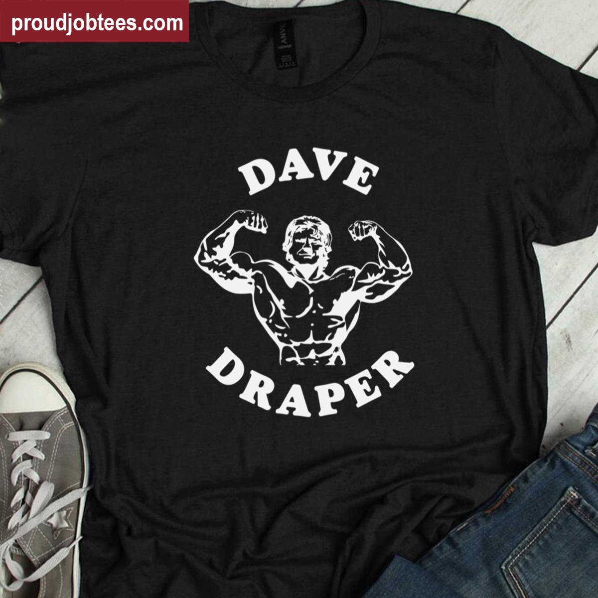 Dave Draper White Fitness Tee Shirt