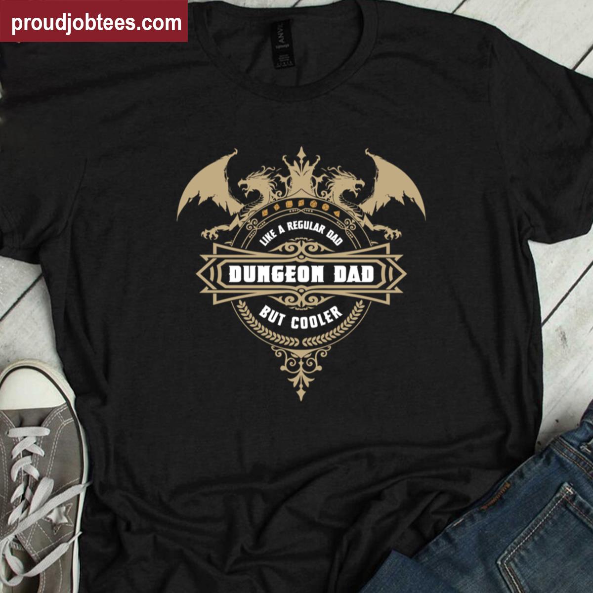 Dd Dungeon Dad Gaming Tee Shirt