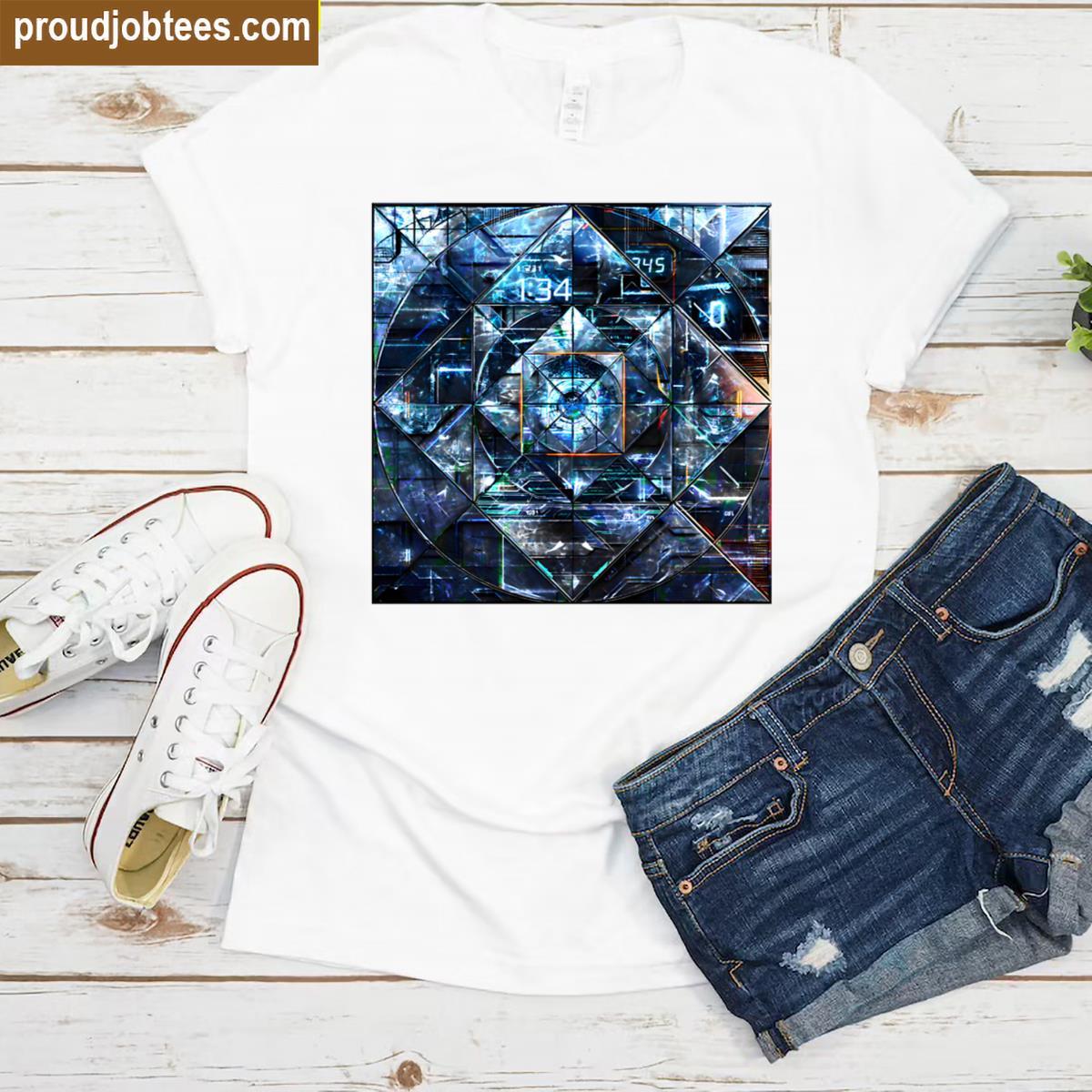 Fractured Time Stylish Tee Shirt