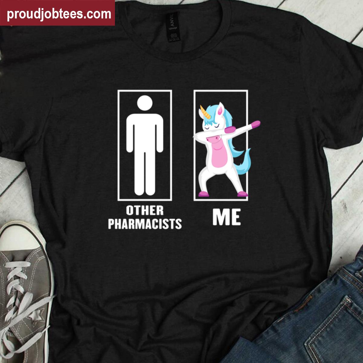Funny Unicorn Pharmacy Graphic Tee Shirt