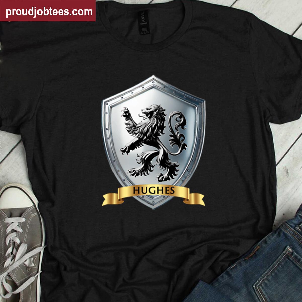 Hughes Crest Lion Rampant Tee Shirt