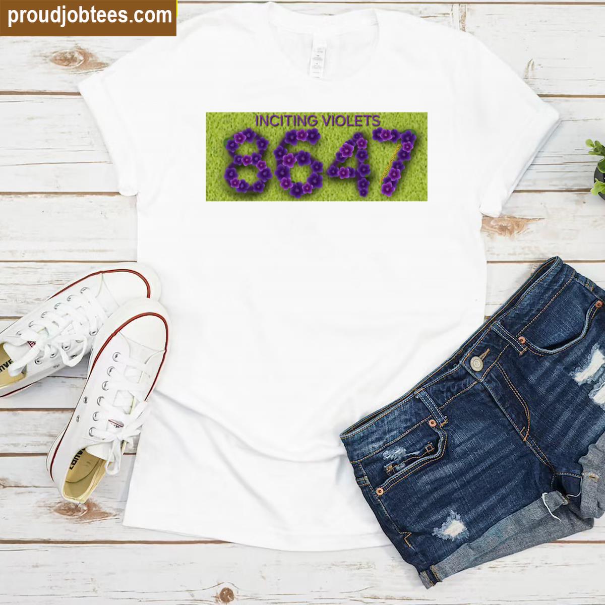Inciting Violets Graphic Tee Unique Shirt