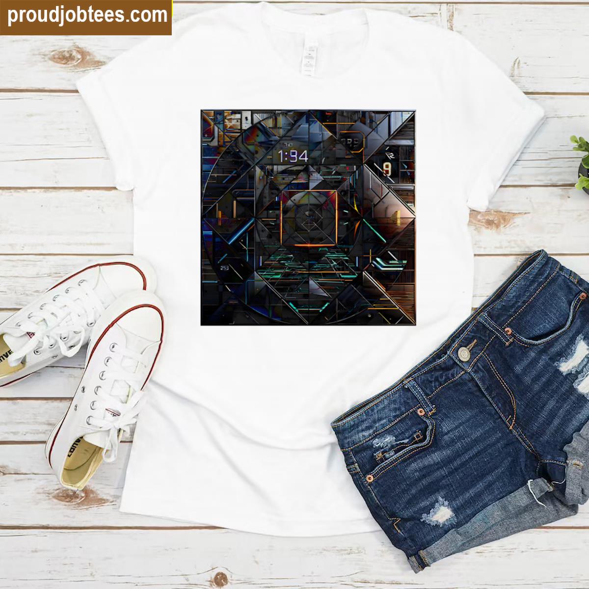 Industrial Chronos Tech Control Graphic Tee Shirt