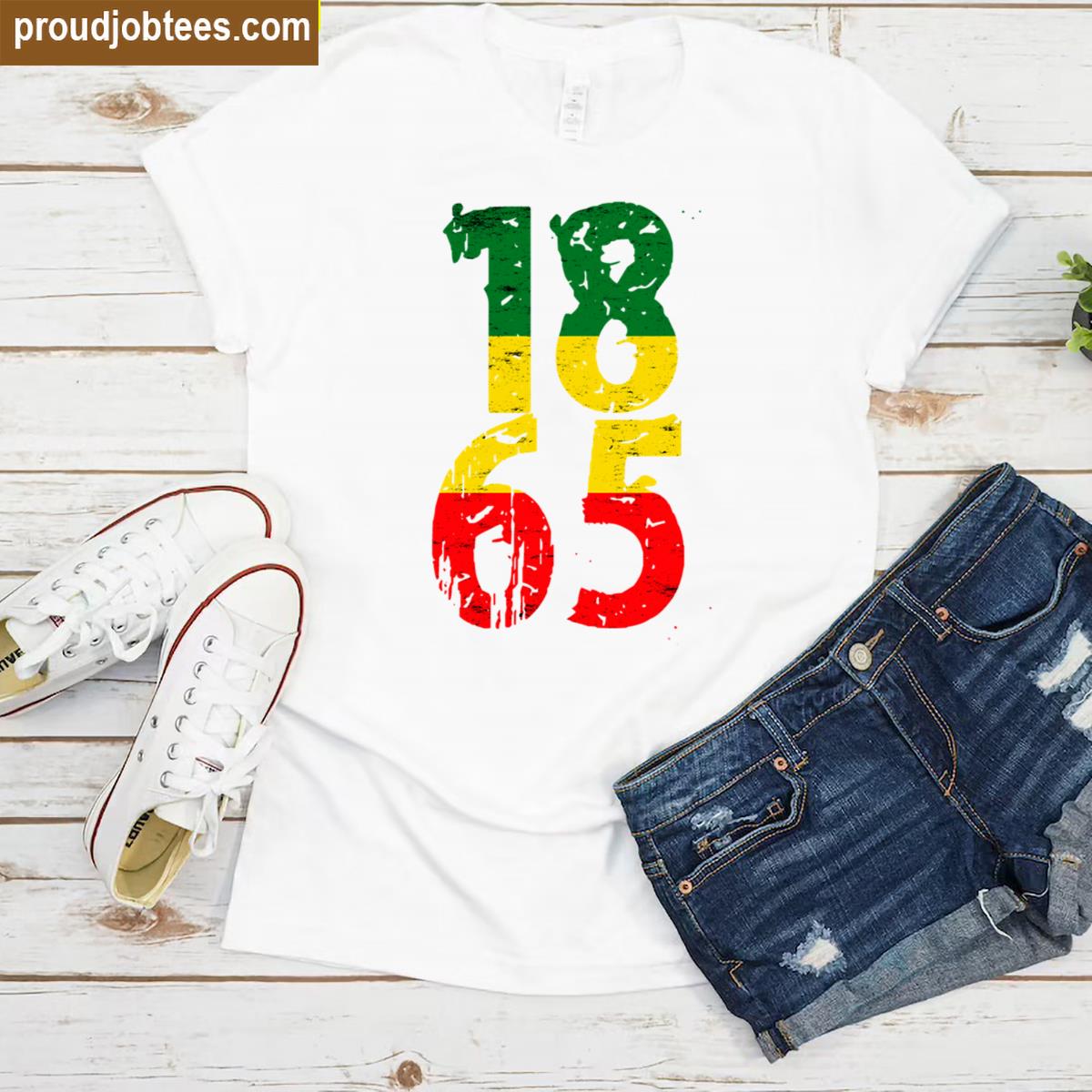 Juneteenth 1865 Vintage Grunge Tee Shirt