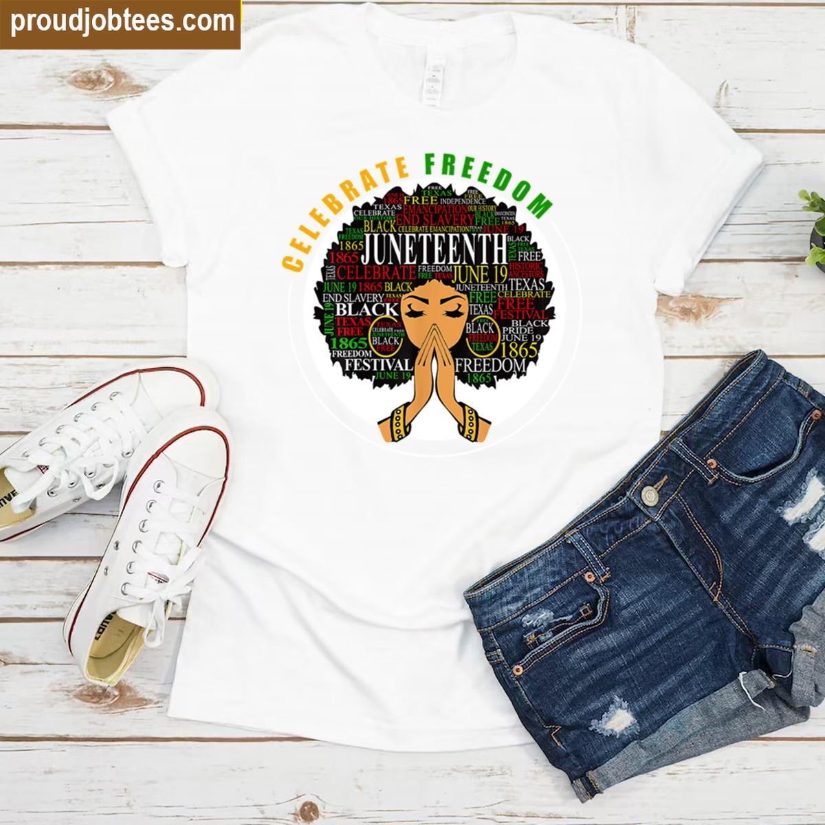 Juneteenth 2021 Pride Tee Shirt