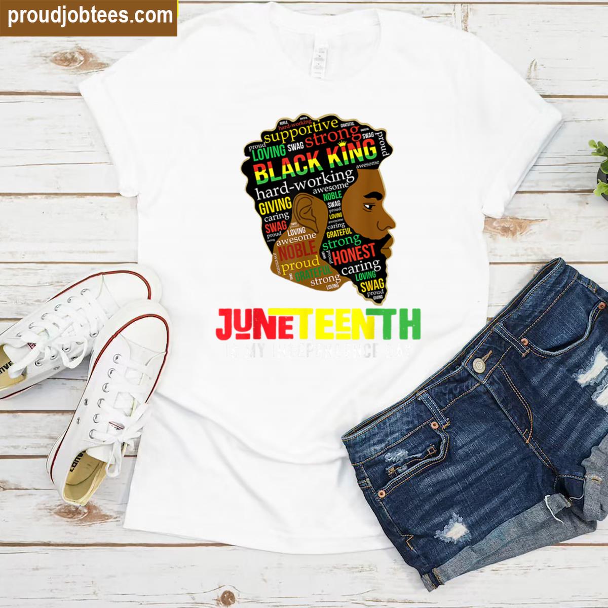 Juneteenth Fathers Day Black Pride Shirt