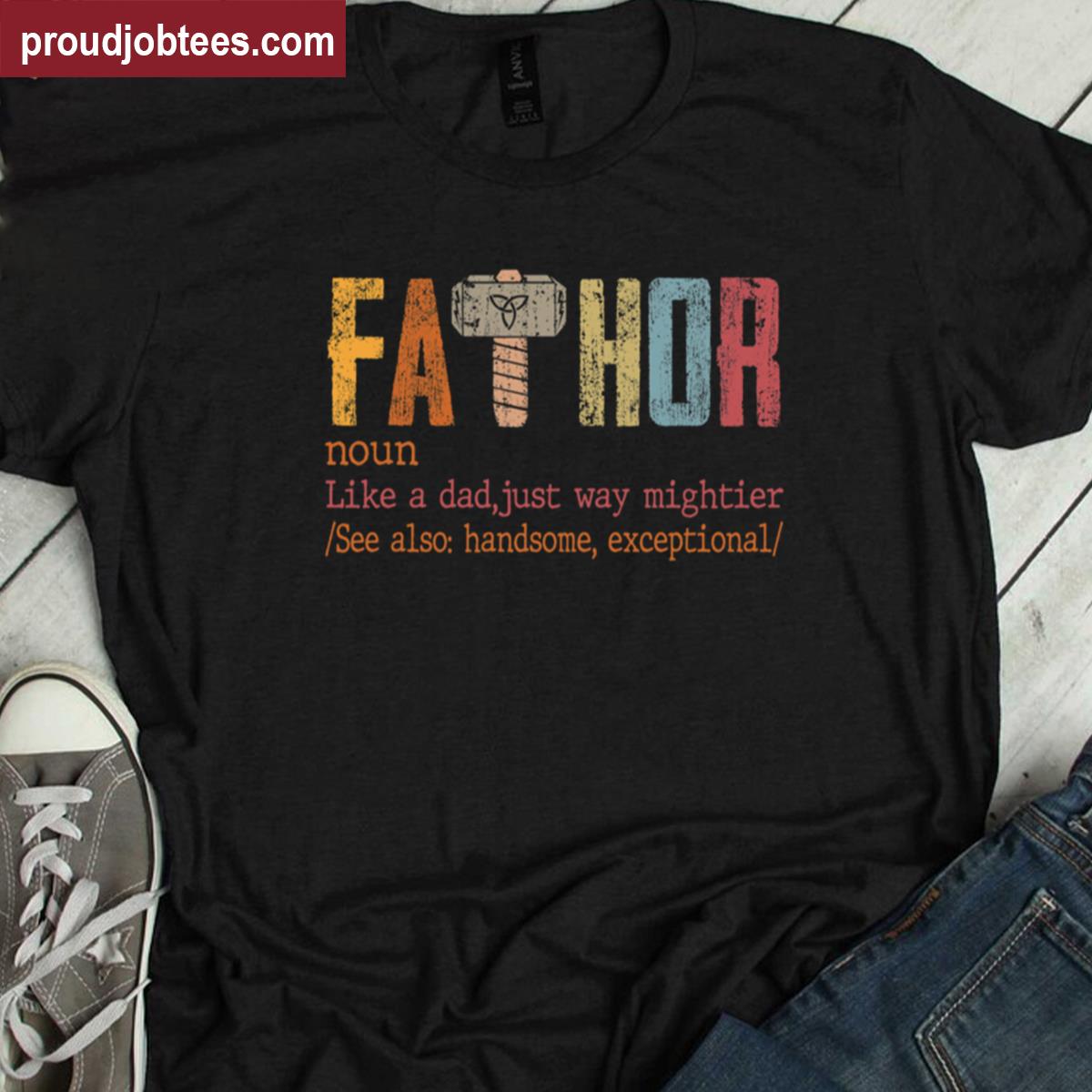 Like Dad Superhero Mightier Shirt