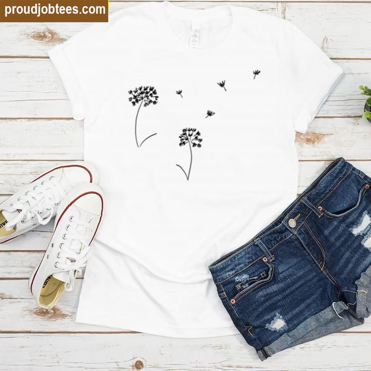 Oversized Dandelion Design Shirt
