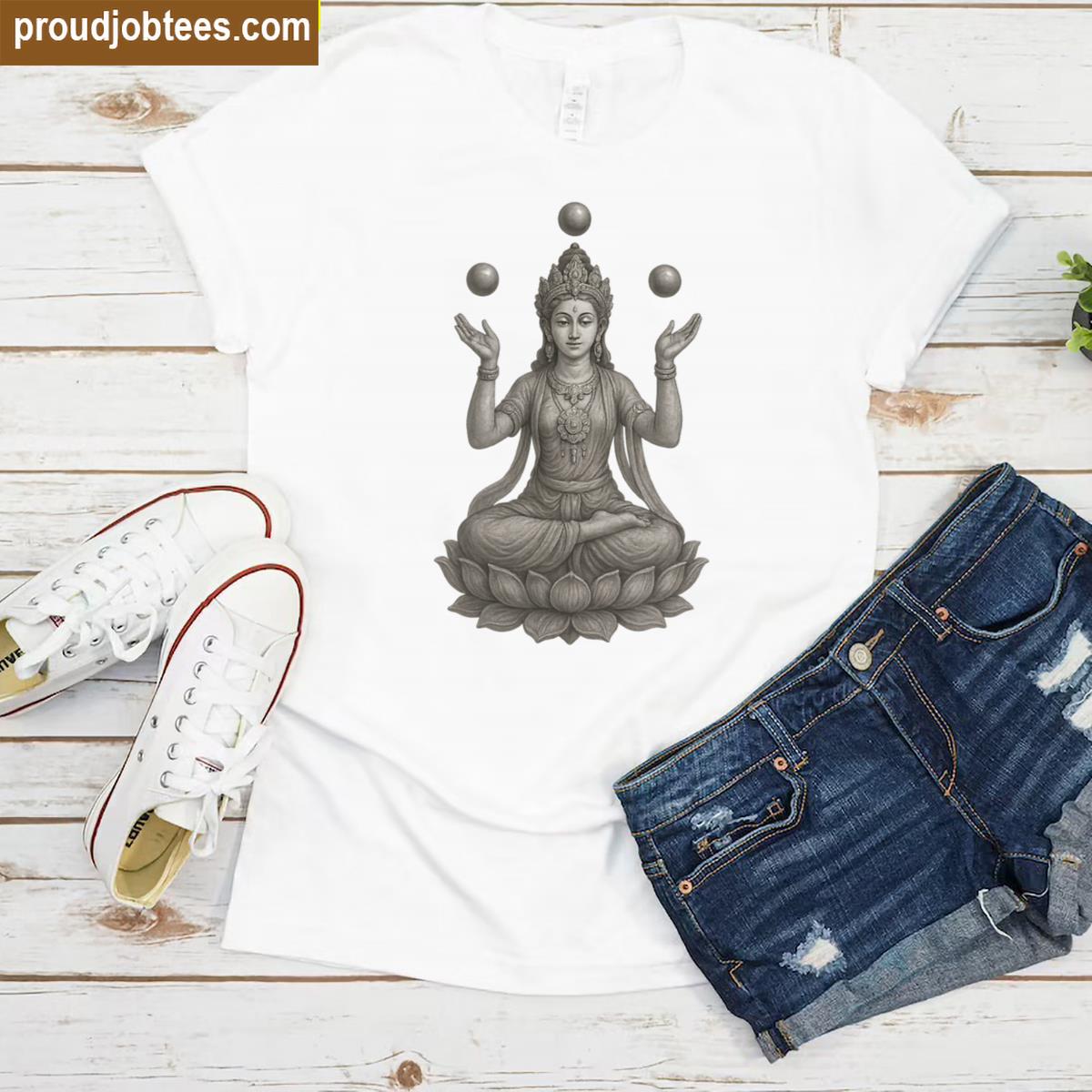 Oversized Fun Juggling Design Shirt