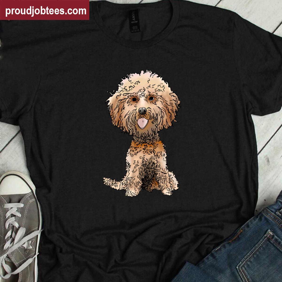 Poodle Big Head Design Shirt