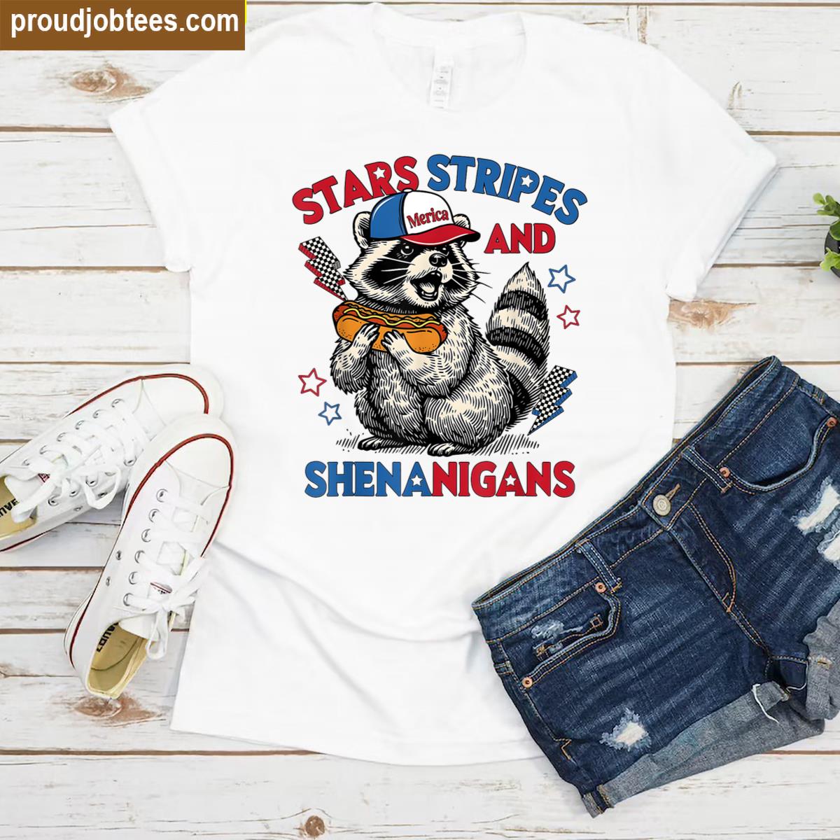 4th Of July Stars Stripes Tee Shirt