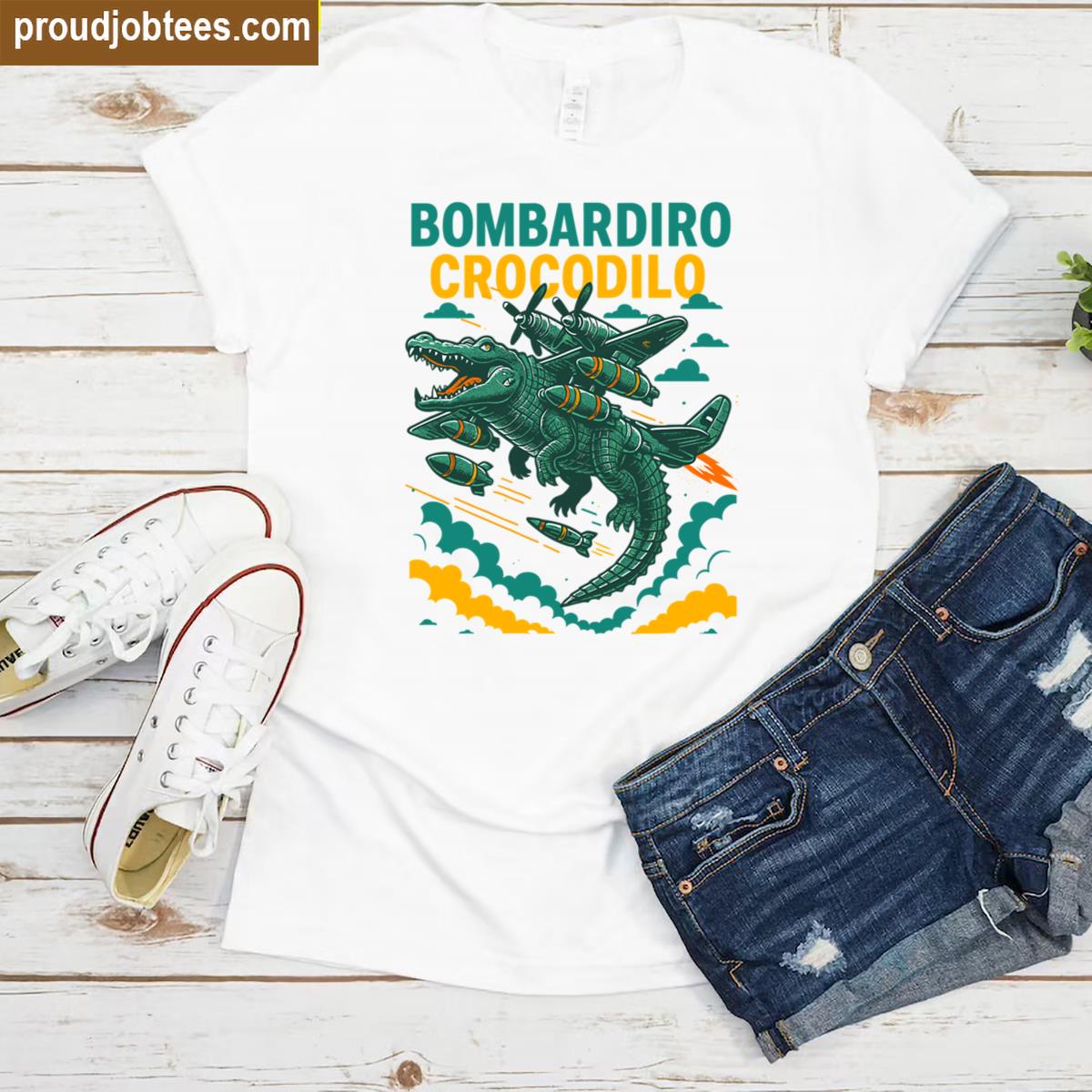 Bombardiro Crocodilo Italian Humor Tee Shirt