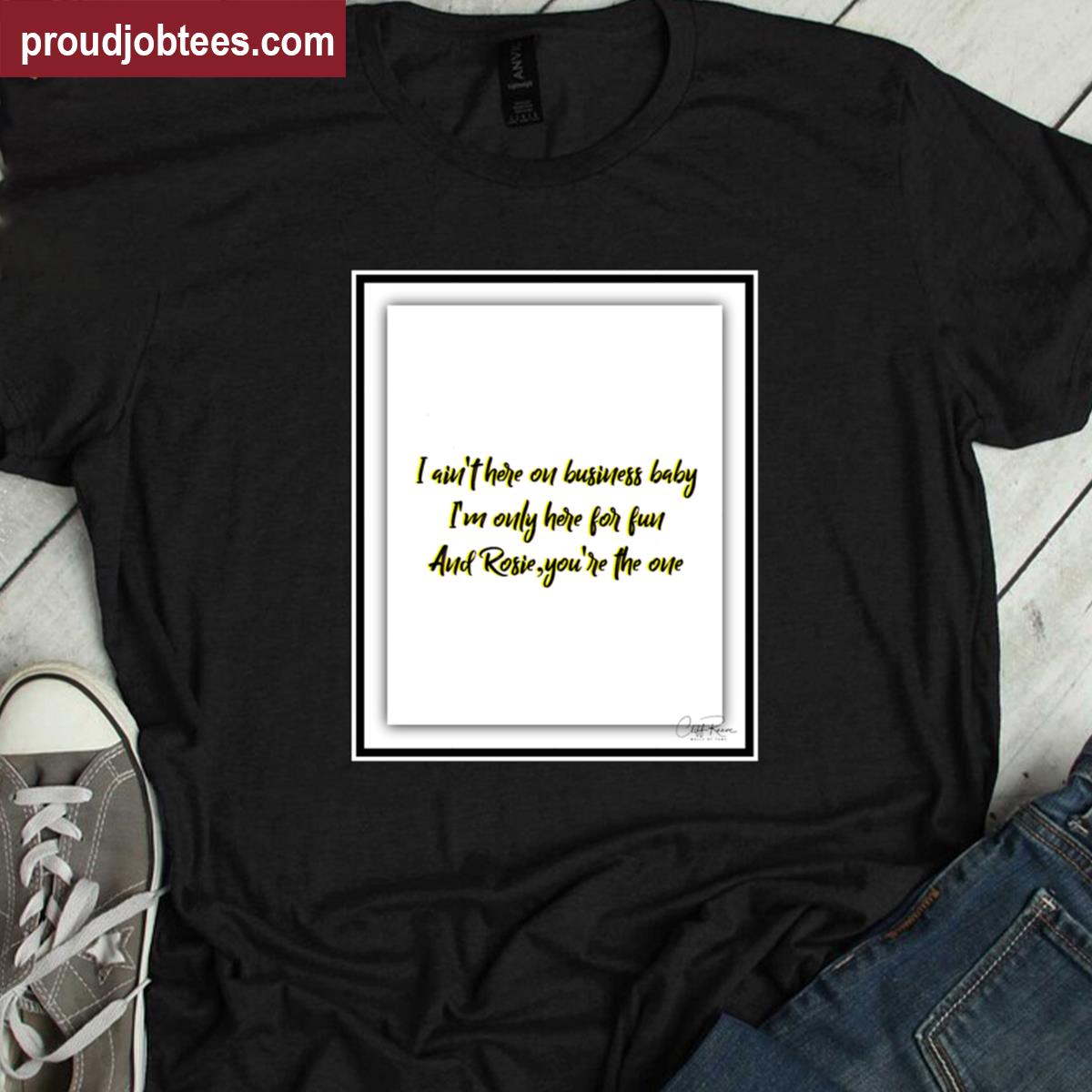 Bruce Rosalita Lyrics Tee Shirt