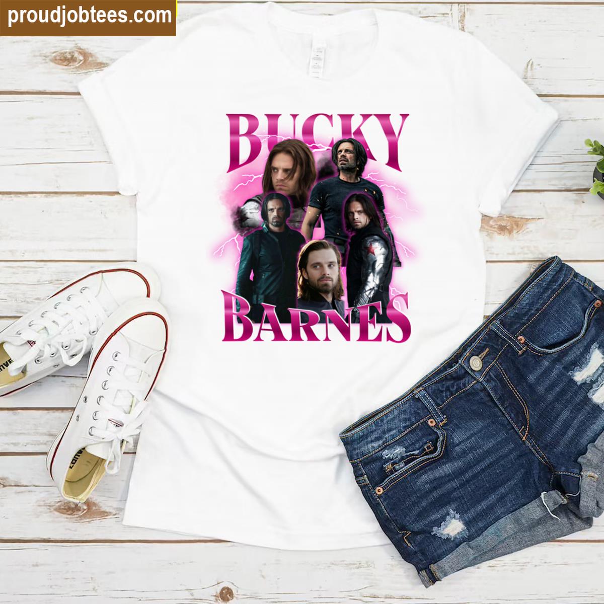 Bucky Barnes Vintage Collage Tee Shirt