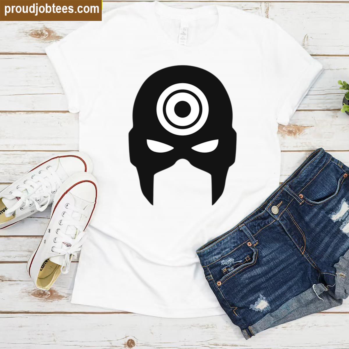 Bullseye Mask Graphic Tee Shirt