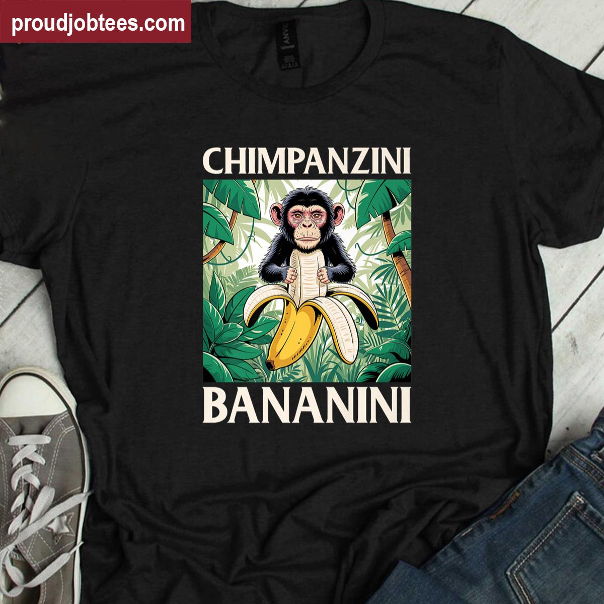 Chimpanzini Funny Brainrot Tee Shirt