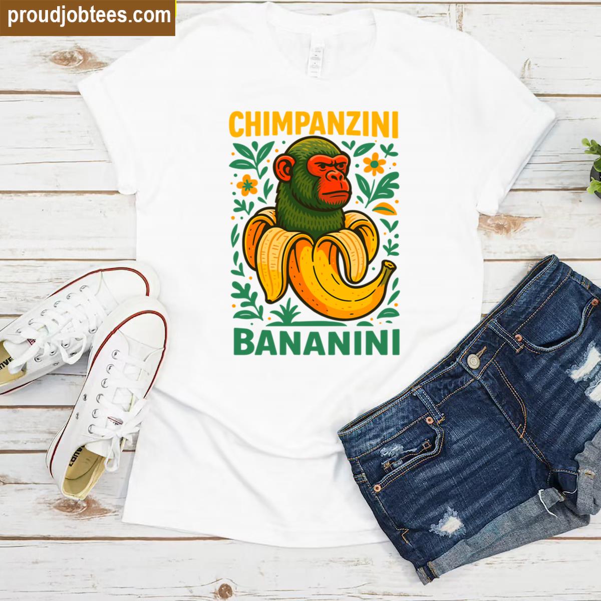 Chimpanzini Italian Humor Tee Shirt