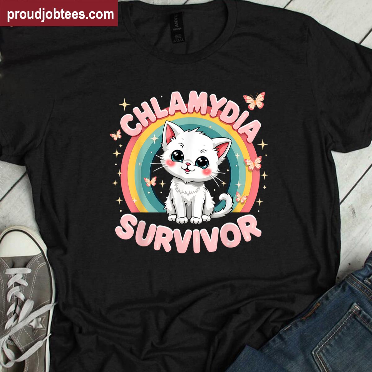 Chlamydia Survivor Adult Humor Tee Shirt