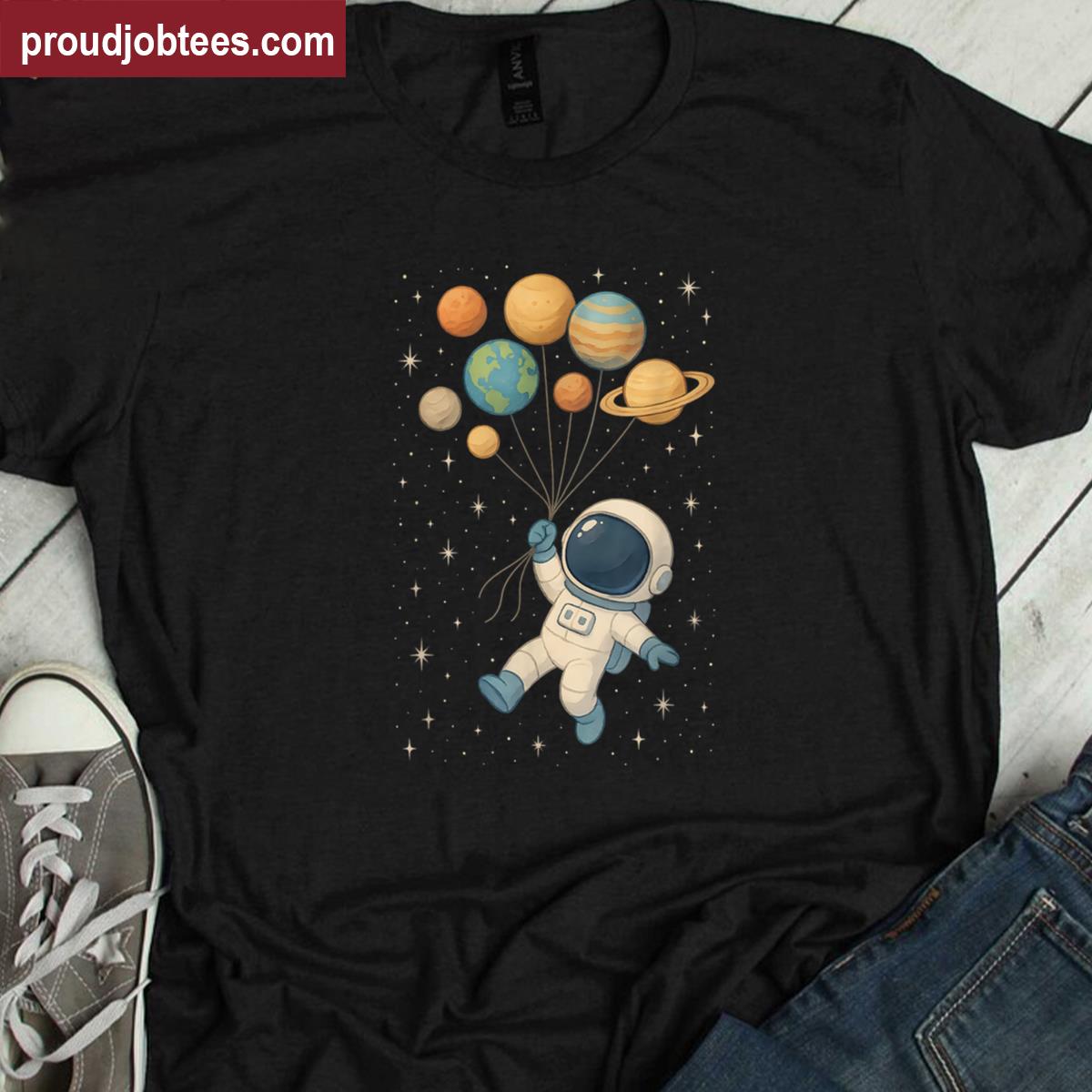 Cute Astronaut Space Tee Shirt