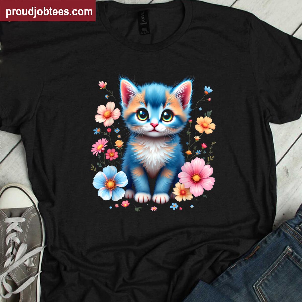 Cute Colorful Cat Shirt