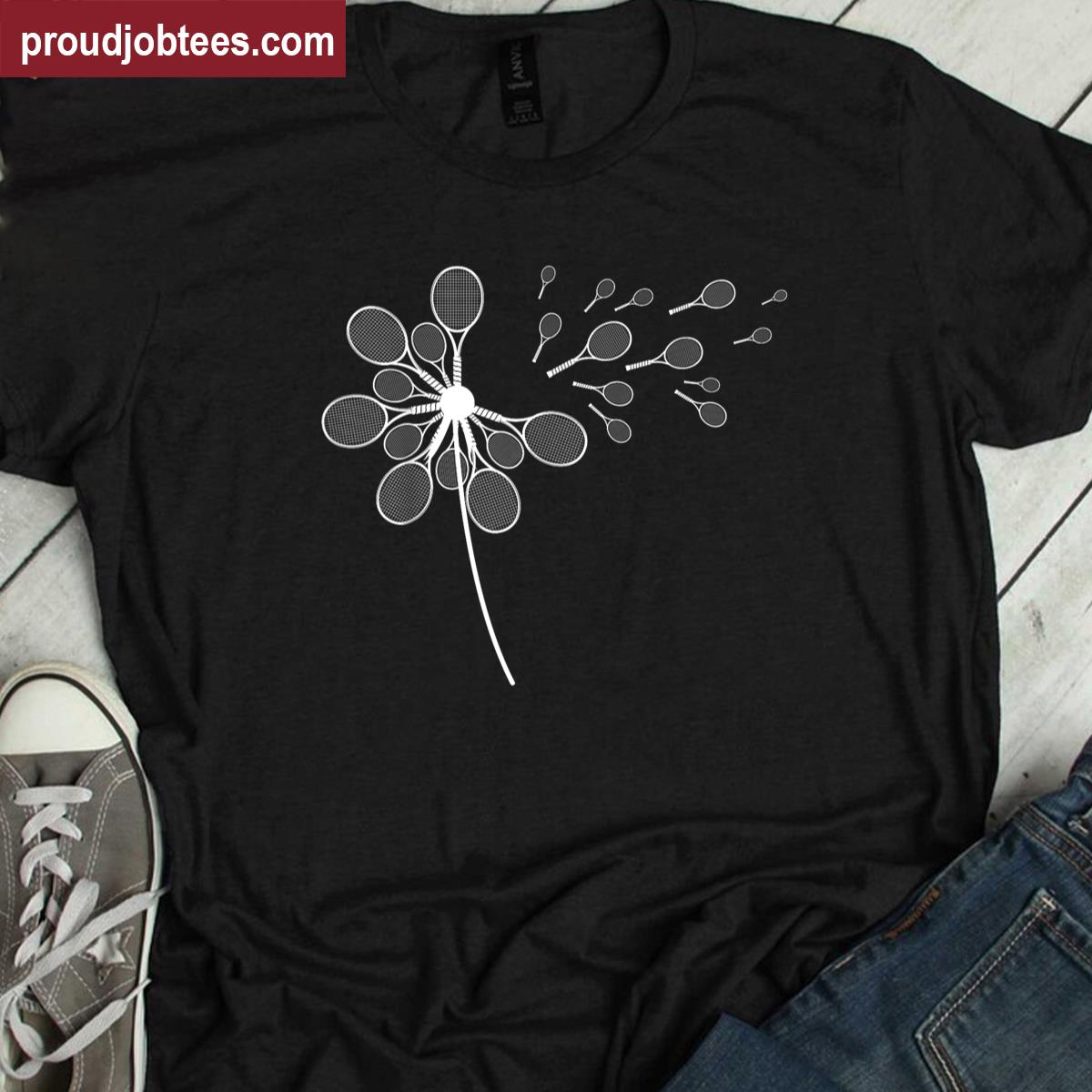 Dandelion Tennis Player Shirt