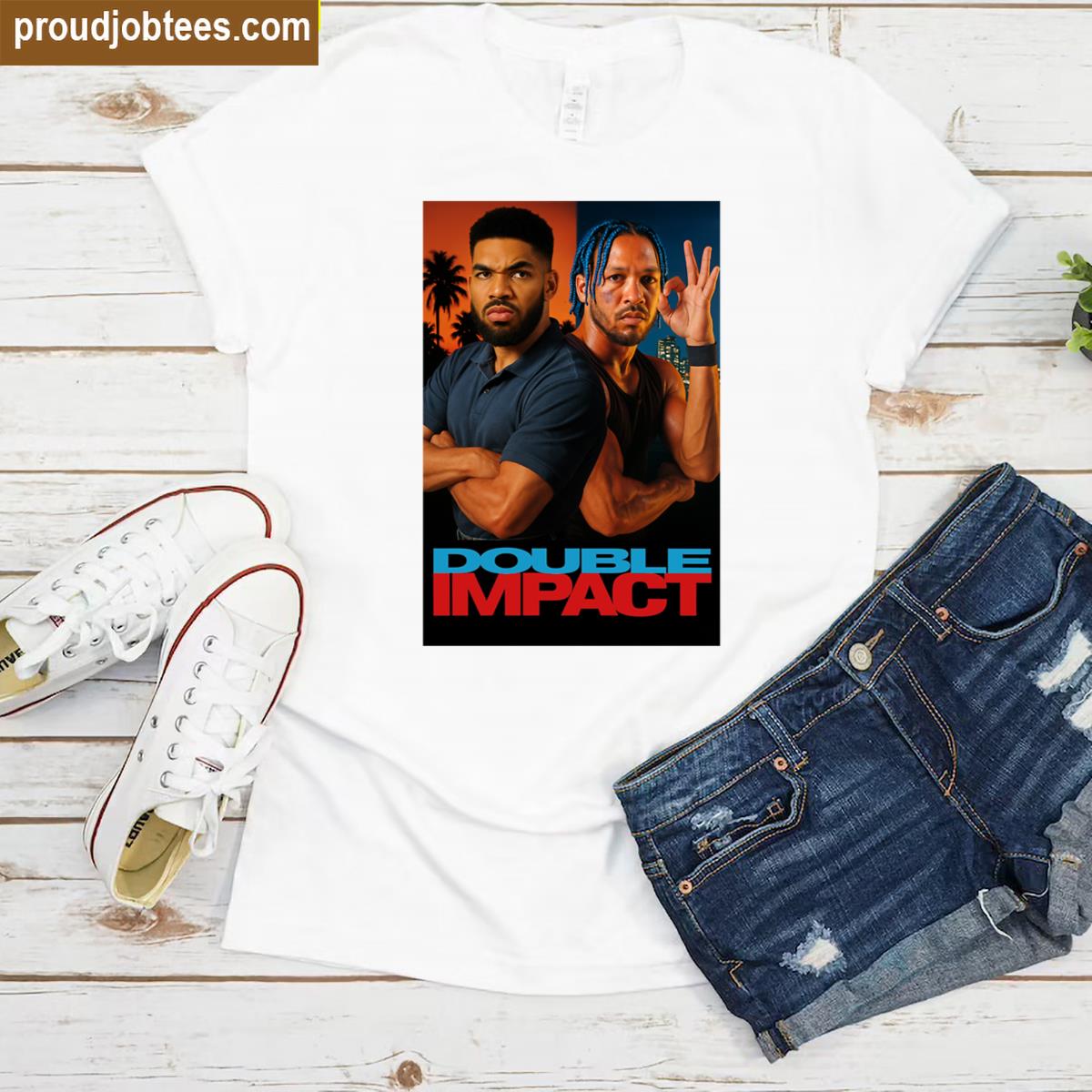 Double Impact Knicks Fan Apparel Shirt