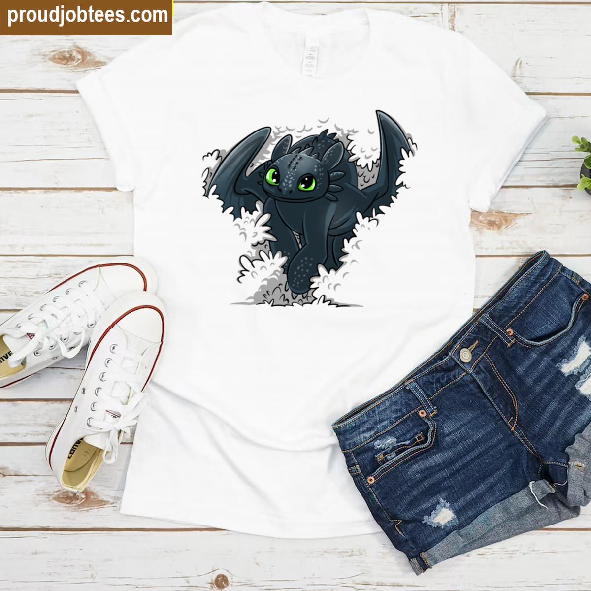 Dragon In The Bushes Oversized Tee Shirt